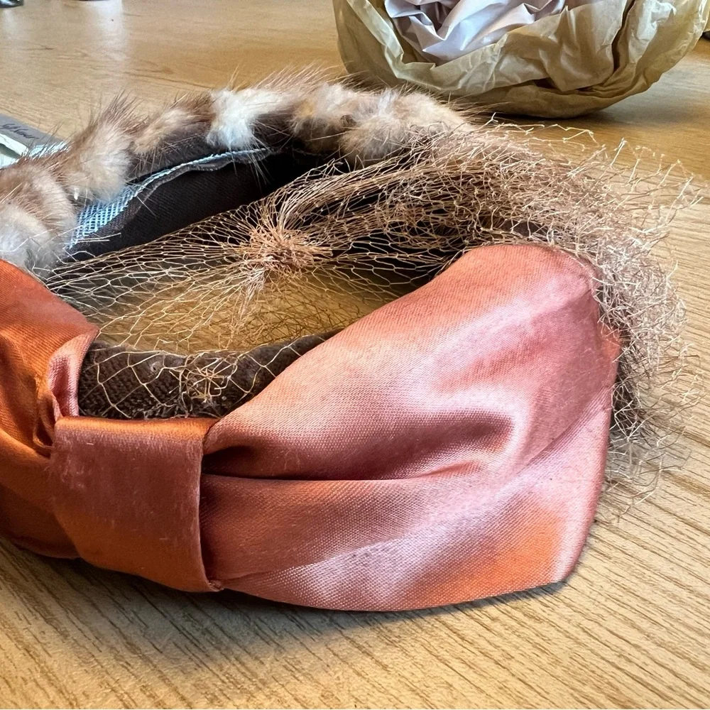 Vintage Mink Hat / Headpiece - Picture 2 of 10